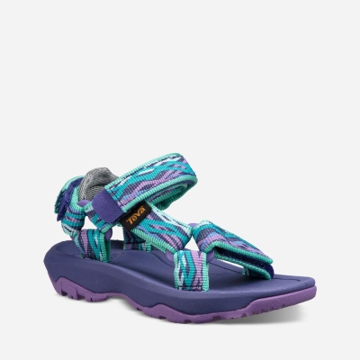 Teva Hurricane XLT 2 - Kids' Teva Hiking Sandals - Purple / Green | India (HSAO14902)